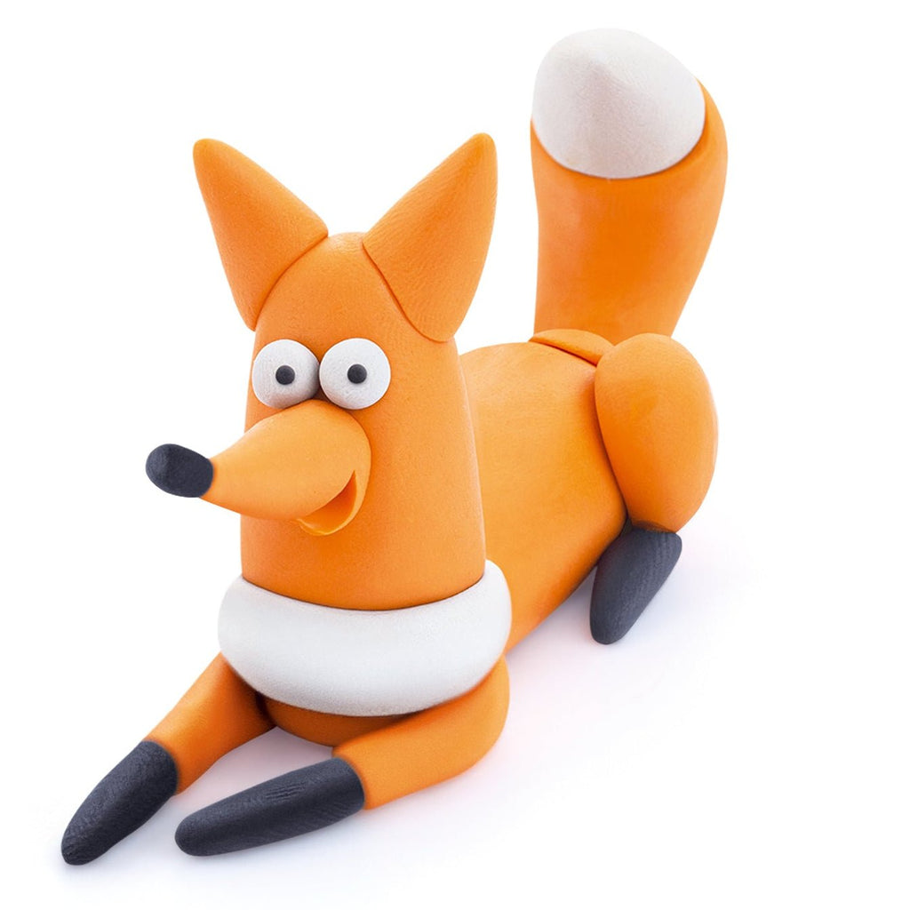 Kleiset Forest Animals Fox - 3 potjes - Boetseren Hey Clay - In den Olifant