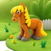 Kleiset Horse - 3 potjes - Boetseren Hey Clay - In den Olifant