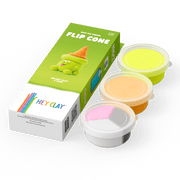 Kleiset Nice Ice Cream Flip Cone - 3 potjes - Boetseren Hey Clay - In den Olifant