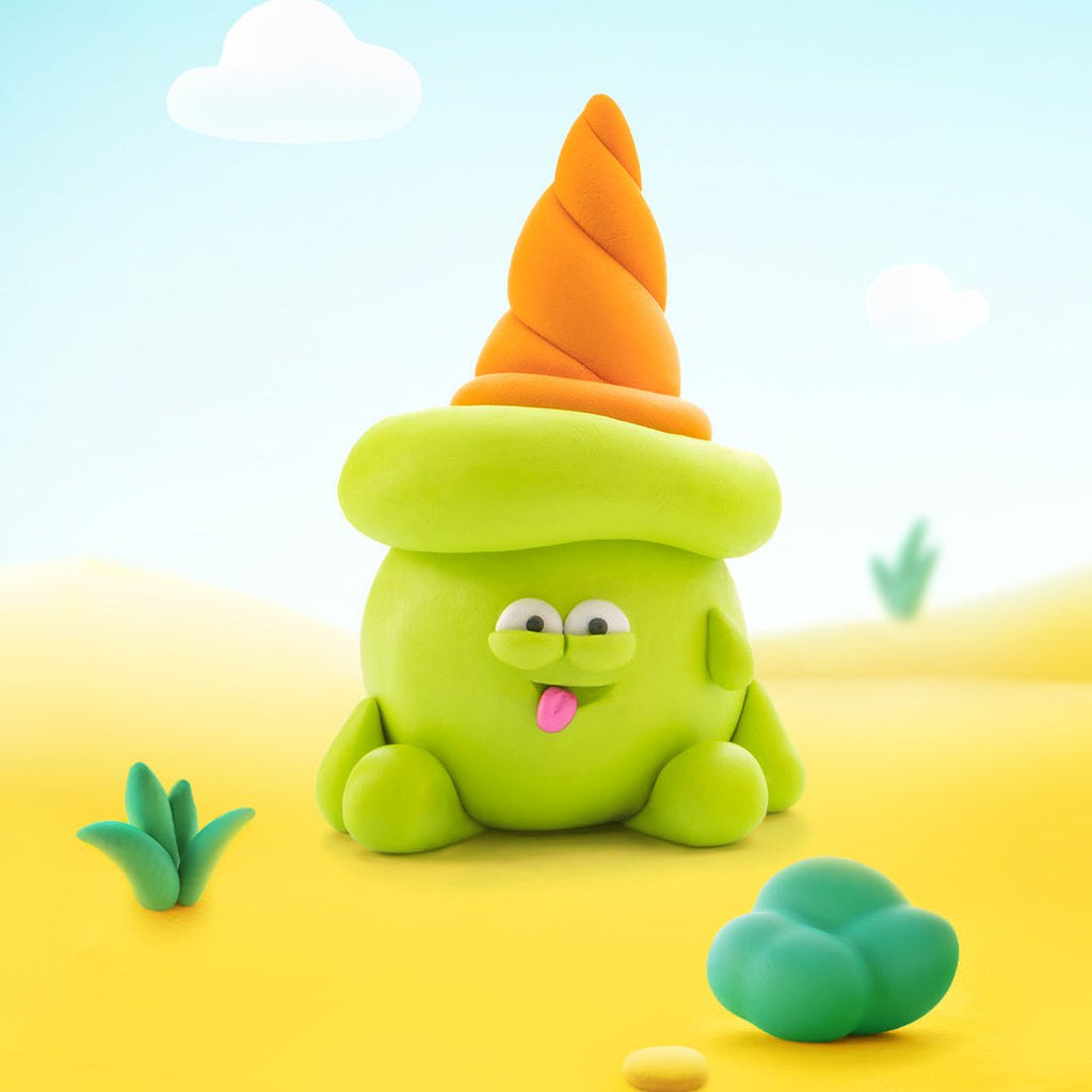 Kleiset Nice Ice Cream Flip Cone - 3 potjes - Boetseren Hey Clay - In den Olifant