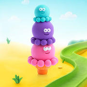 Kleiset Nice Ice Cream Scoopanauts - 3 potjes - Boetseren Hey Clay - In den Olifant