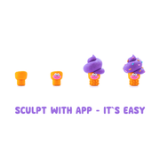 Kleiset Nice Ice Cream Windy Sprinkles - 3 potjes - Boetseren Hey Clay - In den Olifant