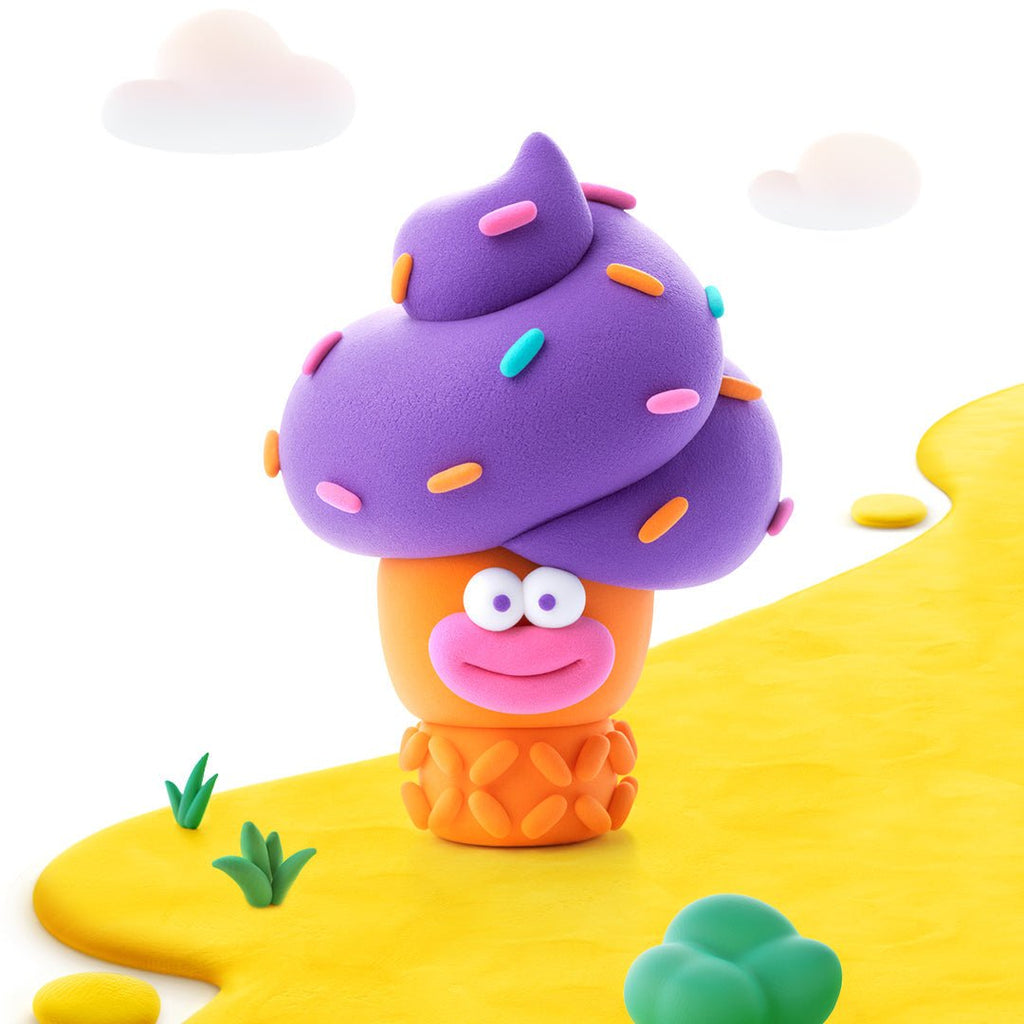 Kleiset Nice Ice Cream Windy Sprinkles - 3 potjes - Boetseren Hey Clay - In den Olifant