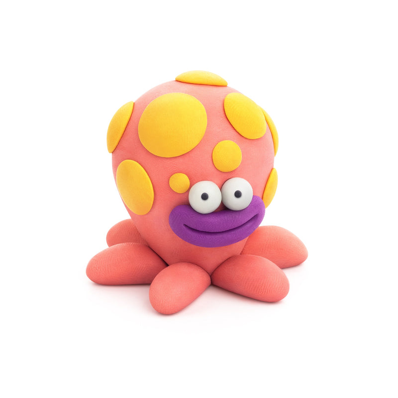 Kleiset Ocean Octopus - 3 potjes - Boetseren Hey Clay - In den Olifant