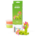 Kleiset Rainbow Unicorn Sparky - 3 potjes - Boetseren Hey Clay - In den Olifant