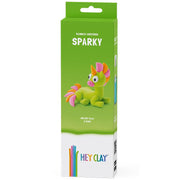 Kleiset Rainbow Unicorn Sparky - 3 potjes - Boetseren Hey Clay - In den Olifant