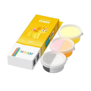 Kleiset Rainbow Unicorn Sunny - 3 potjes - Boetseren Hey Clay - In den Olifant