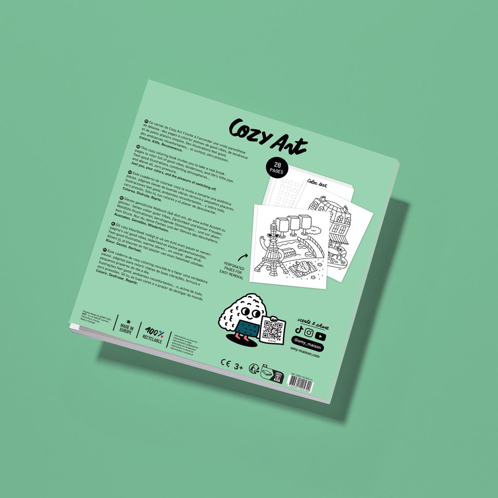 Kleurboek Cozy Art - Paris - Kleuren en tekenen Omy - In den Olifant