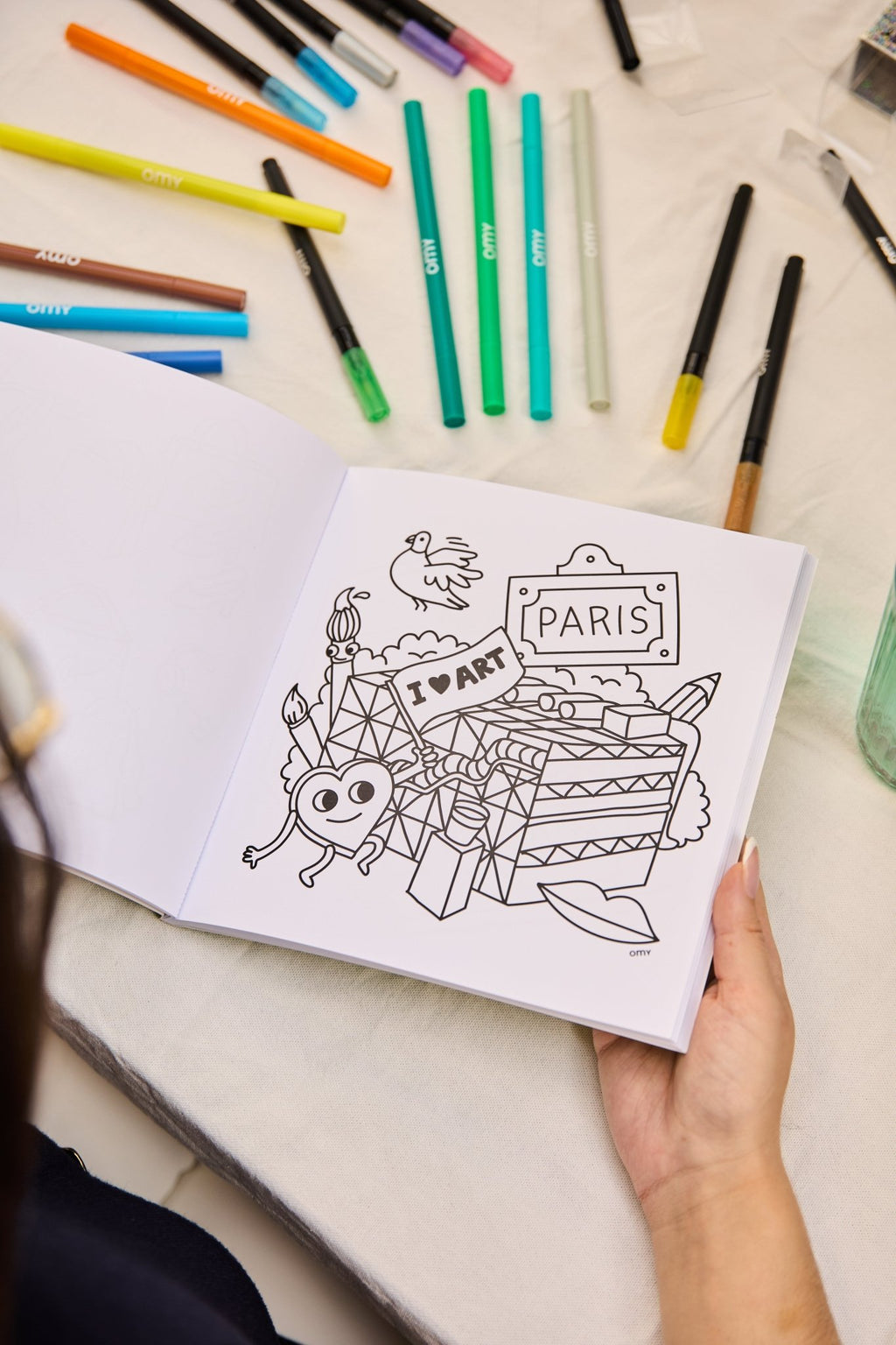 Kleurboek Cozy Art - Paris - Kleuren en tekenen Omy - In den Olifant