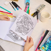 Kleurboek Cozy Art - Supermarket - Kleuren en tekenen Omy - In den Olifant