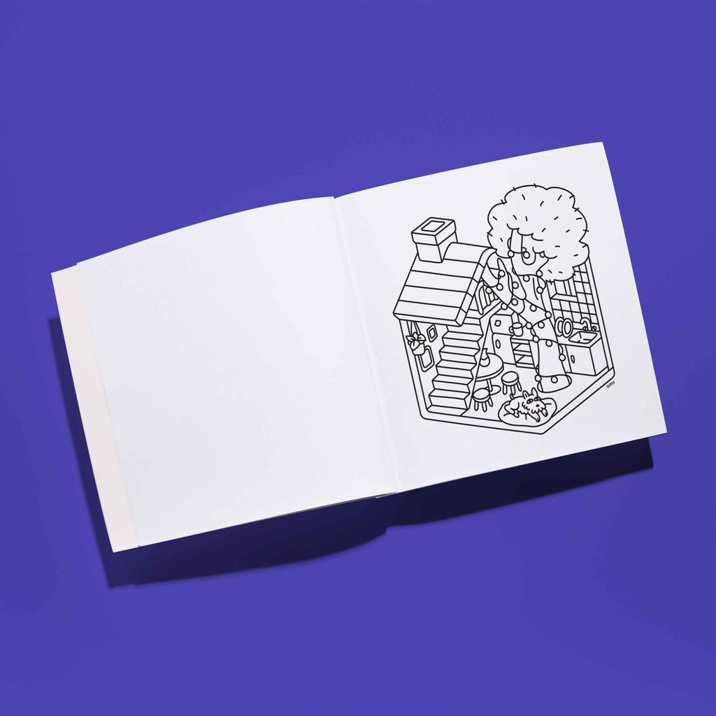 Kleurboek Cozy Art - Tiny House - Kleuren en tekenen Omy - In den Olifant