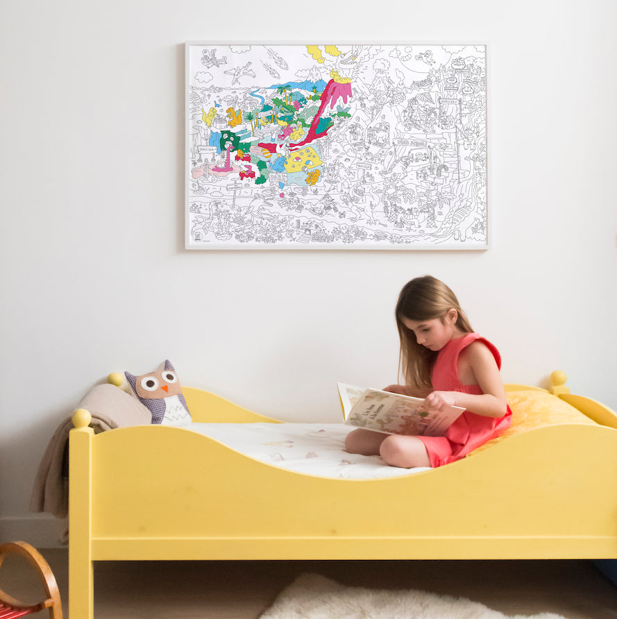 Grote kleurposter Giant Coloring Poster - Dinos