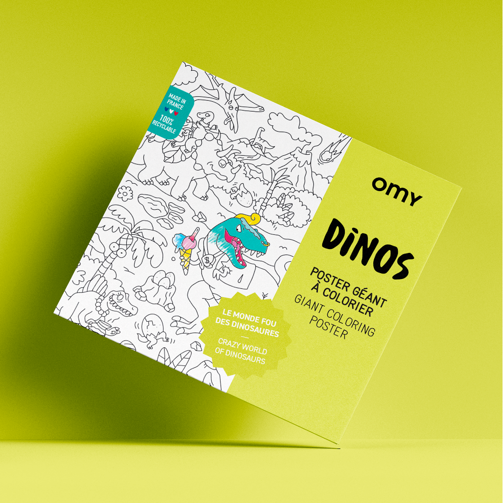 Grote kleurposter Giant Coloring Poster - Dinos