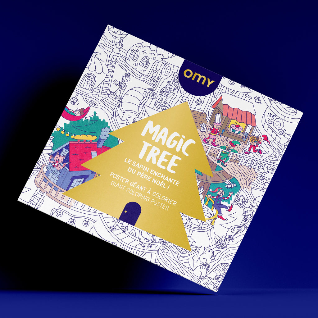 Grote kleurposter Giant Coloring Poster - Magic Tree