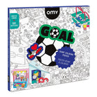 Kleurposter Football / Goal - Kleuren en tekenen Omy - In den Olifant