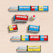 Kleurrijk dobbel - en legspel My very first games to go - Color Express - Dobbelspellen Haba - In den Olifant