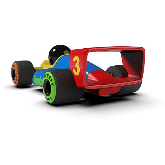 Kleurrijke F1 Racewagen - Turbo Miami - Auto's en voertuigen Playforever - In den Olifant