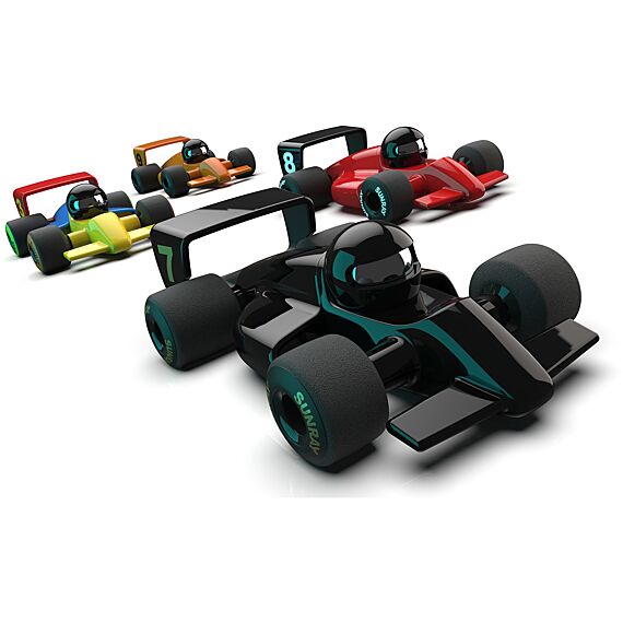 Kleurrijke F1 Racewagen - Turbo Miami - Auto's en voertuigen Playforever - In den Olifant