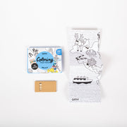 Kleurset Coloring Pocket Atlas - met 6 kleurpotloodjes - Kleuren en tekenen Omy - In den Olifant