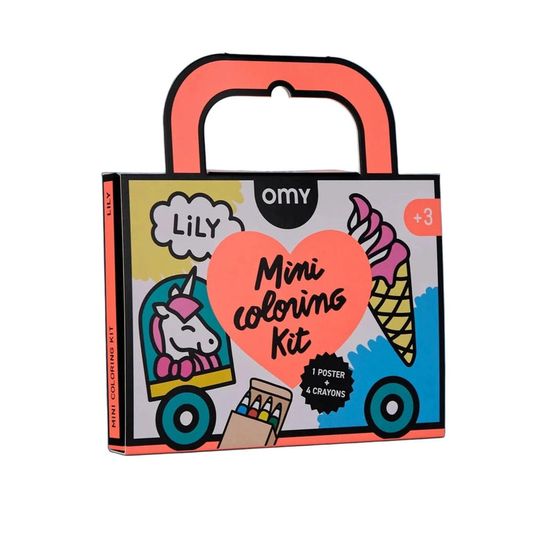 Kleurset Coloring Pocket Lily - met 4 wasco's - Kleuren en tekenen Omy - In den Olifant