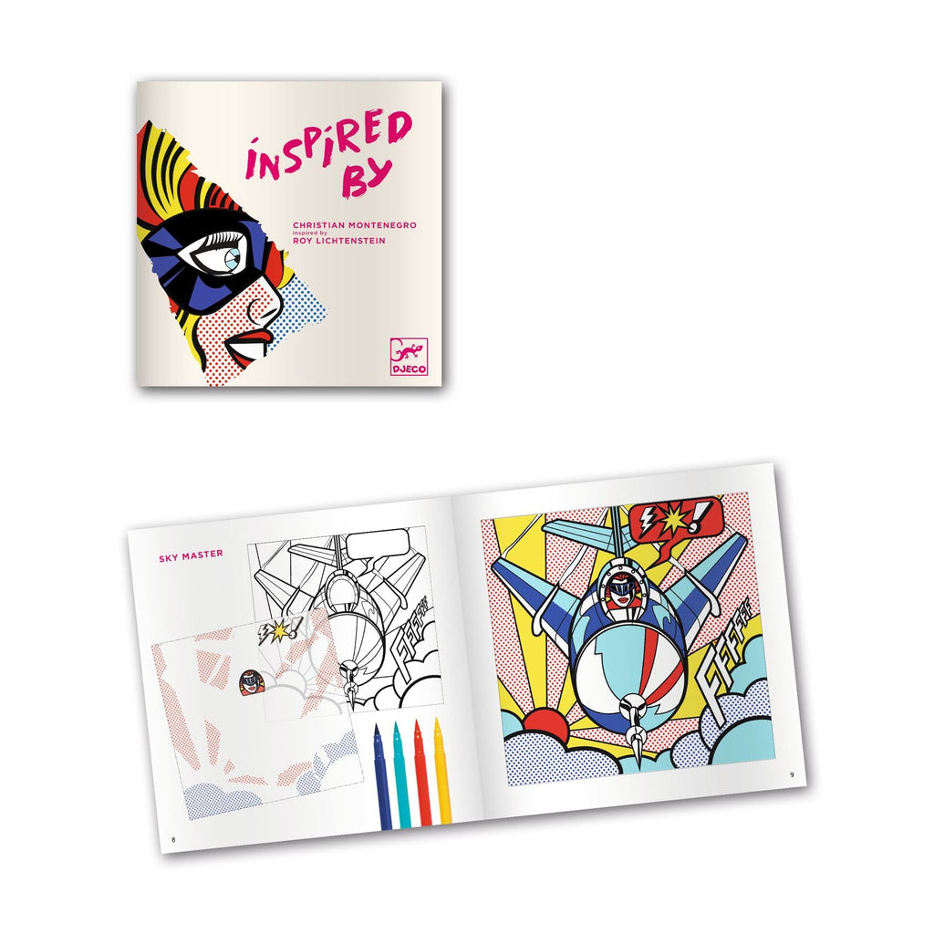 Kleurset Inspired By - Helden - Kleuren en tekenen Djeco - In den Olifant