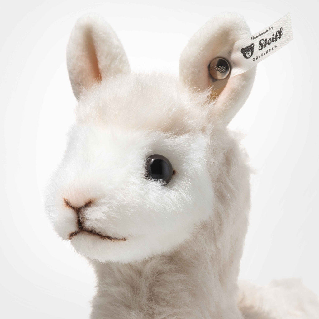 Knuffel alpaca crème staand - 18 cm - Boerderijdieren Steiff - In den Olifant