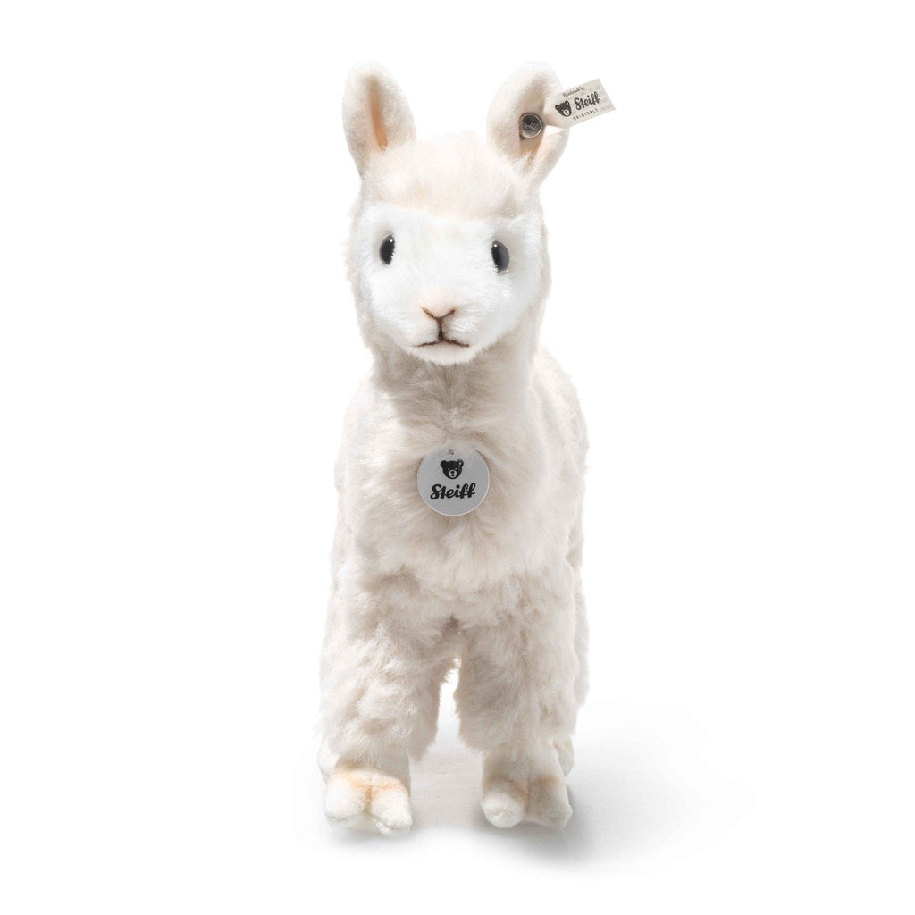 Knuffel alpaca crème staand - 18 cm - Boerderijdieren Steiff - In den Olifant