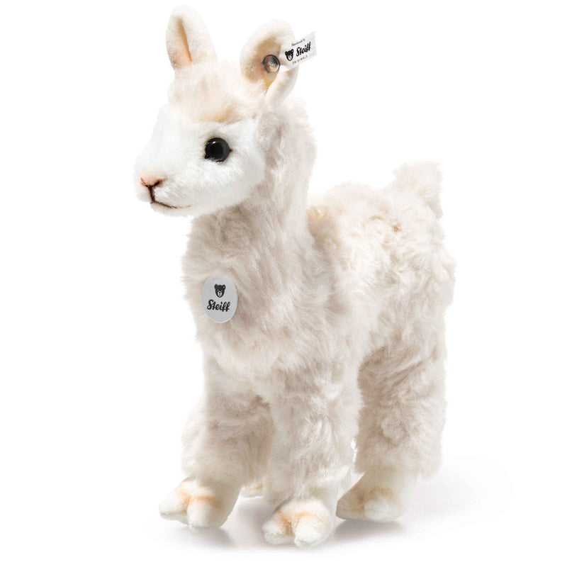 Knuffel alpaca crème staand - 18 cm - Boerderijdieren Steiff - In den Olifant