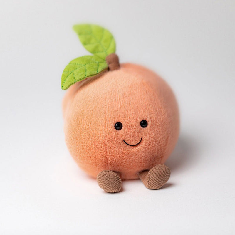 Knuffel Amuseable Peach - 14 cm - Groenten, fruit en ander lekkers Jellycat - In den Olifant