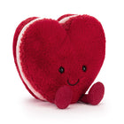 Knuffel Amuseables Arlette Heart Macaron Red - 13 cm - Fantasieknuffels Jellycat - In den Olifant