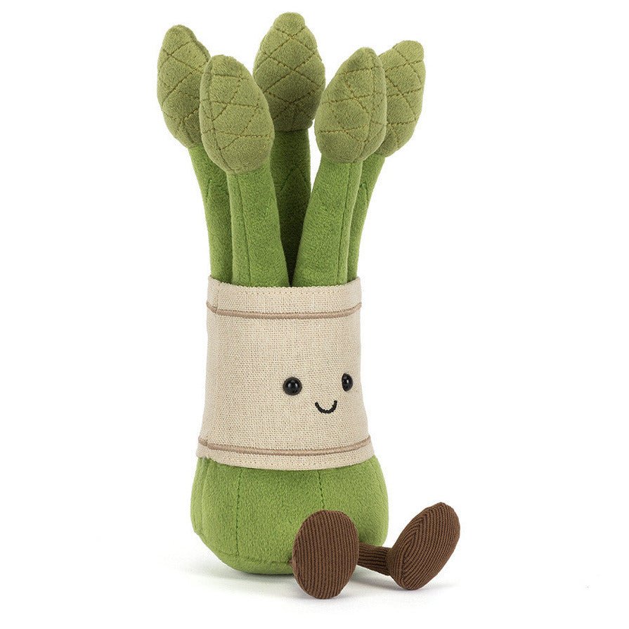 Knuffel Amuseables Asparagus - 22 cm - Groenten, fruit en ander lekkers Jellycat - In den Olifant