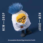 Knuffel Amuseables Boiled Egg Scientist Outfit - 14 cm - Fantasieknuffels Jellycat - In den Olifant