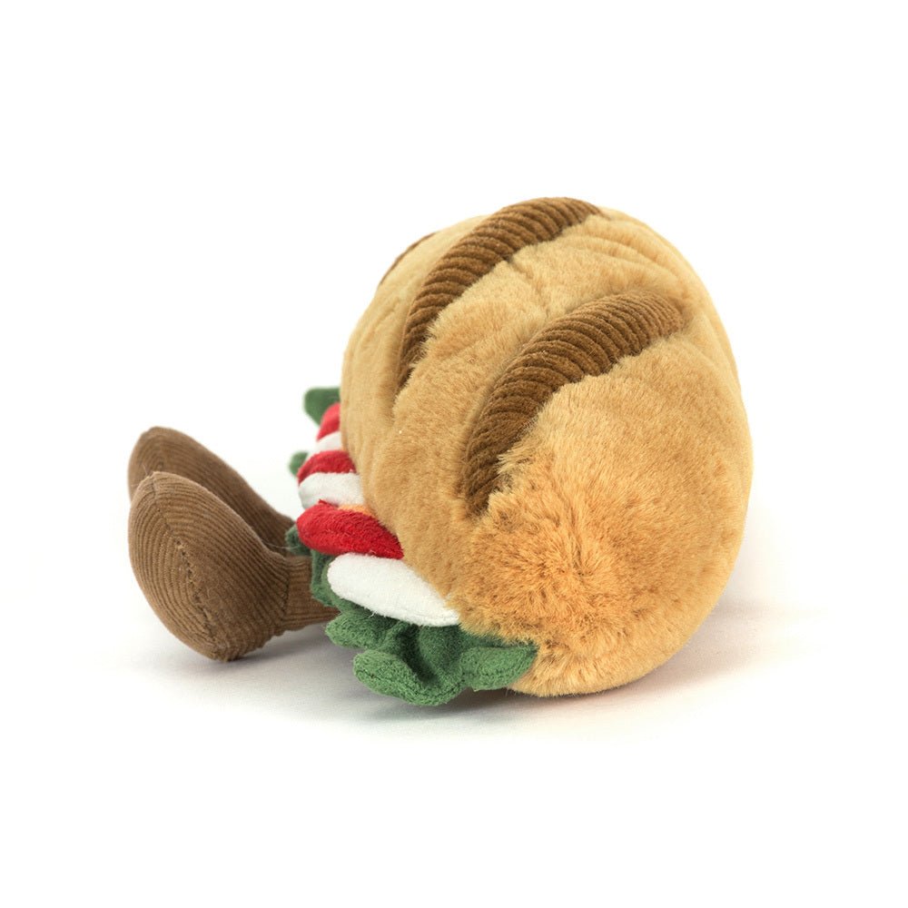 Knuffel Amuseables Caprese Baguette - 11 cm - Groenten, fruit en ander lekkers Jellycat - In den Olifant