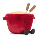 Knuffel Amuseables Cheese Fondue - 13 cm - Groenten, fruit en ander lekkers Jellycat - In den Olifant