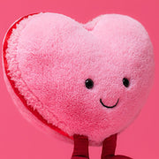 Knuffel Amuseables Colette Heart Macaron Pink - 13 cm - Fantasieknuffels Jellycat - In den Olifant