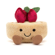 Knuffel Amuseables Fleurette Tarte Aux Fraises - 11 cm - Groenten, fruit en ander lekkers Jellycat - In den Olifant