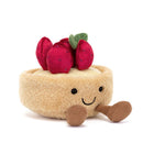 Knuffel Amuseables Fleurette Tarte Aux Fraises - 11 cm - Groenten, fruit en ander lekkers Jellycat - In den Olifant