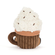 Knuffel Amuseables Scarffles Hot Chocolate - 19 cm - Groenten, fruit en ander lekkers Jellycat - In den Olifant