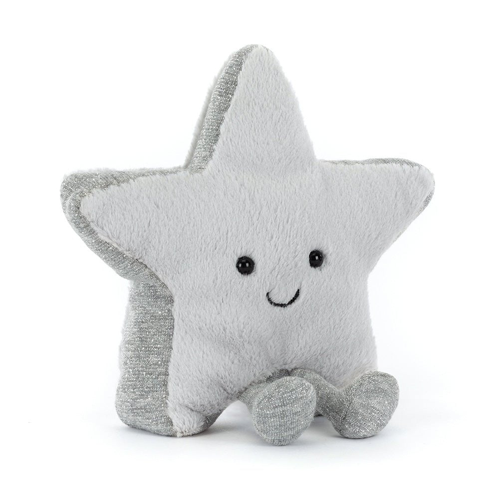 Knuffel Amuseables Silver Star - 17 cm - Fantasieknuffels Jellycat - In den Olifant