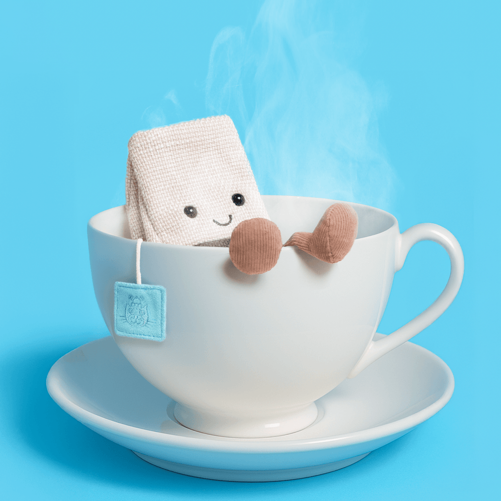 Knuffel Amuseables Steepy Tea Bag - 11 cm - Groenten, fruit en ander lekkers Jellycat - In den Olifant