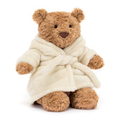 Knuffel Beer Bartholomew Bear Bathrobe - 26 cm - Knuffelberen Jellycat - In den Olifant