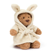 Knuffel Beer Bartholomew Bear Bathrobe - 26 cm - Knuffelberen Jellycat - In den Olifant