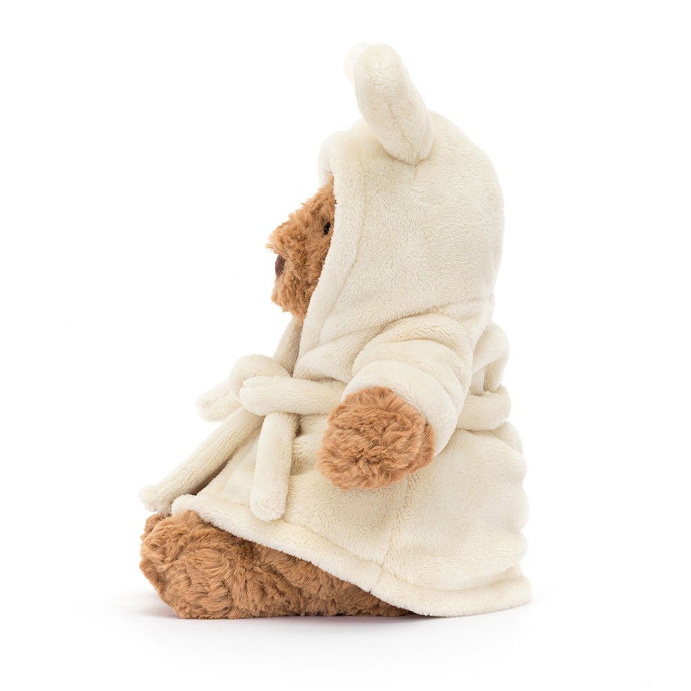 Knuffel Beer Bartholomew Bear Bathrobe - 26 cm - Knuffelberen Jellycat - In den Olifant