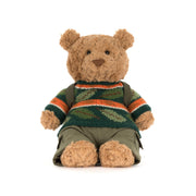 Knuffel Beer Bartholomew Bear Hiking Outfit - 26 cm - Knuffelberen Jellycat - In den Olifant