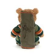 Knuffel Beer Bartholomew Bear Hiking Outfit - 26 cm - Knuffelberen Jellycat - In den Olifant