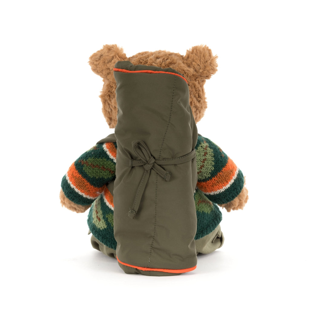 Knuffel Beer Bartholomew Bear Hiking Outfit - 26 cm - Knuffelberen Jellycat - In den Olifant