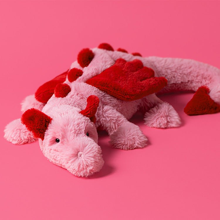 Knuffel Draak Heart Dragon - 50 cm - Fantasieknuffels Jellycat - In den Olifant