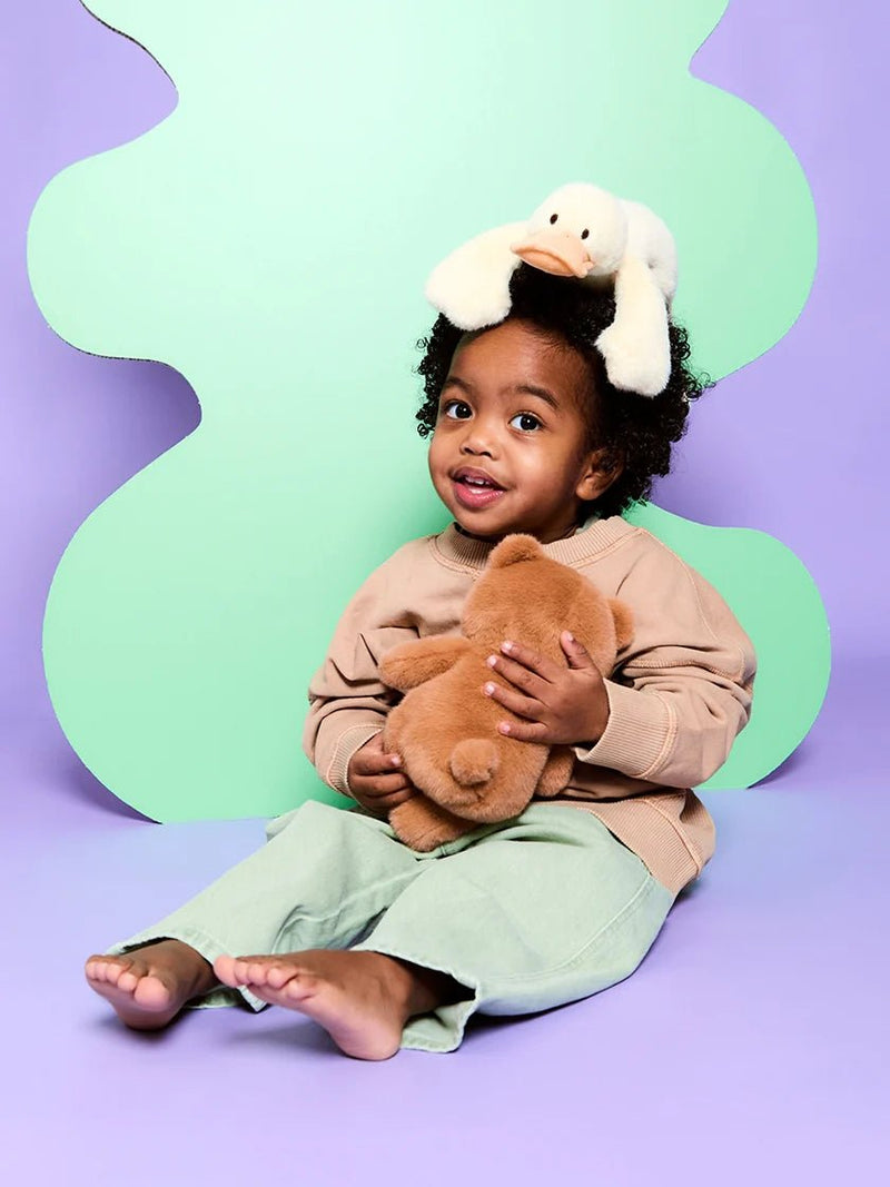 Knuffel Eend Deedee Duck Yellow ECO - 33 cm - Boerderijdieren Bon Ton Toys - In den Olifant