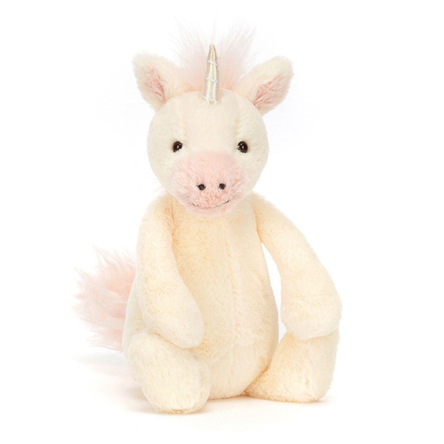 Knuffel Eenhoorn Bashful Unicorn Little - 18 cm - Fantasieknuffels Jellycat - In den Olifant