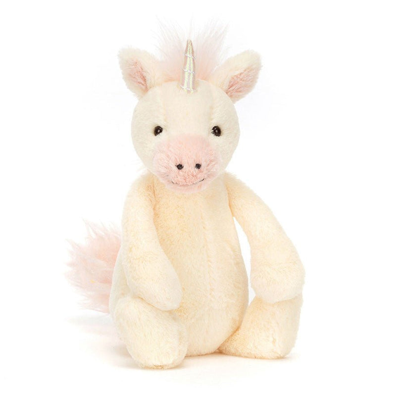 Knuffel Eenhoorn Bashful Unicorn Little - 18 cm - Fantasieknuffels Jellycat - In den Olifant